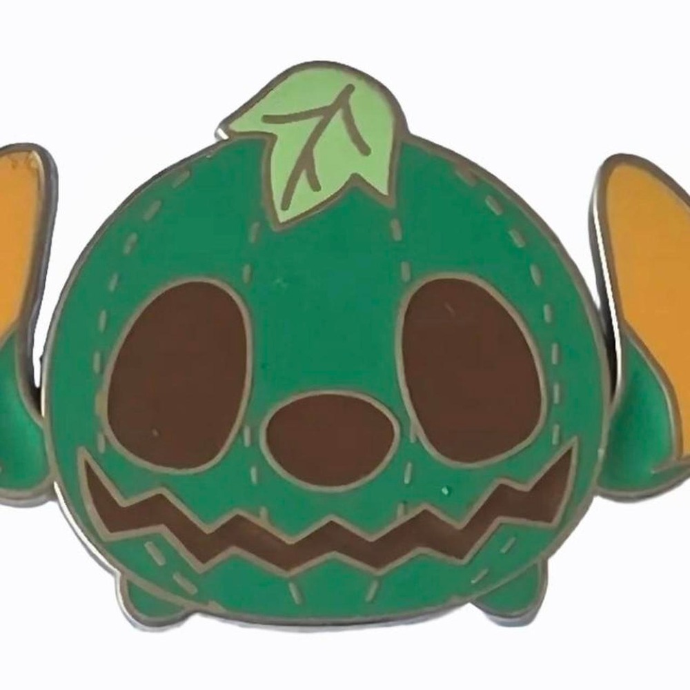 Disney Stitch Halloween Green Jack-o-Lantern Tsum Tsum Pin 2017 Authentic